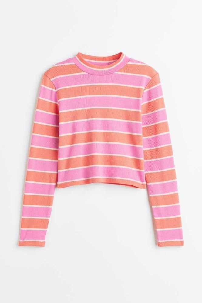 Jersey H&M Long-sleeved Top Niños Rosas | 148935FDB