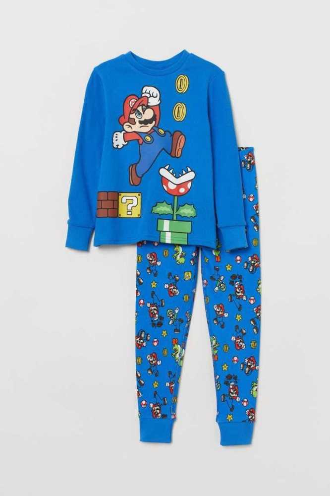 Jersey H&M Pajamas Niños Azul Marino Azules | 462095AFV