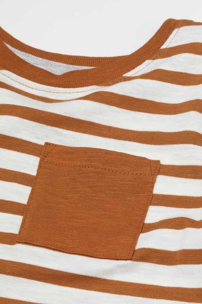 Jersey H&M Pocket-detail Shirt Niños Marrom | 301568BJA