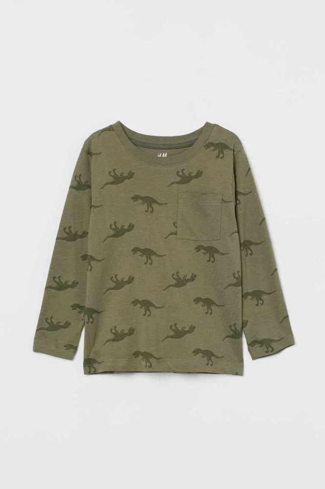 Jersey H&M Pocket-detail Shirt Niños Marrom | 301568BJA