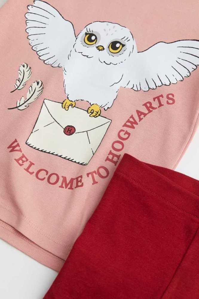 Jersey H&M Printed Pajamas Niños Rosas | 675381WIF