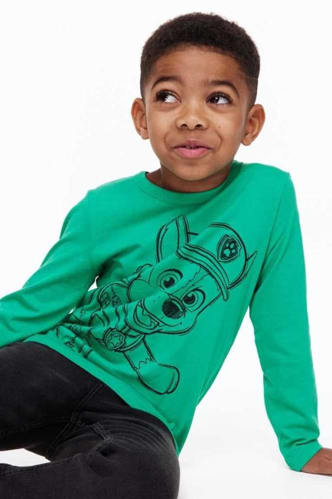 Jersey H&M Printed Shirt Niños Blancos | 259130SGU