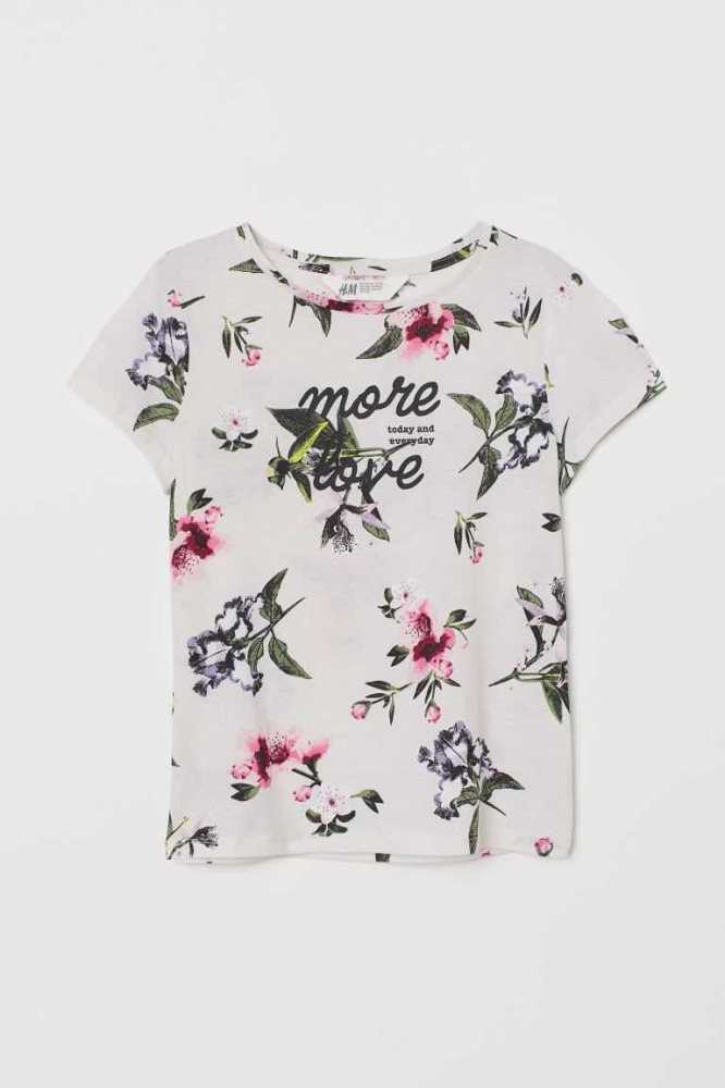 Jersey H&M Printed Top Niños Naranjas | 504931GMT