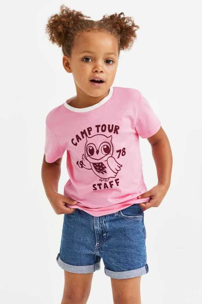 Jersey H&M Printed Top Niños Naranjas Claro | 014532BWU