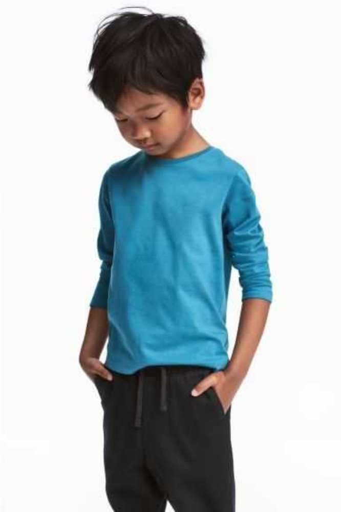 Jersey H&M Shirt Niños Azules Oscuro | 638057GUI