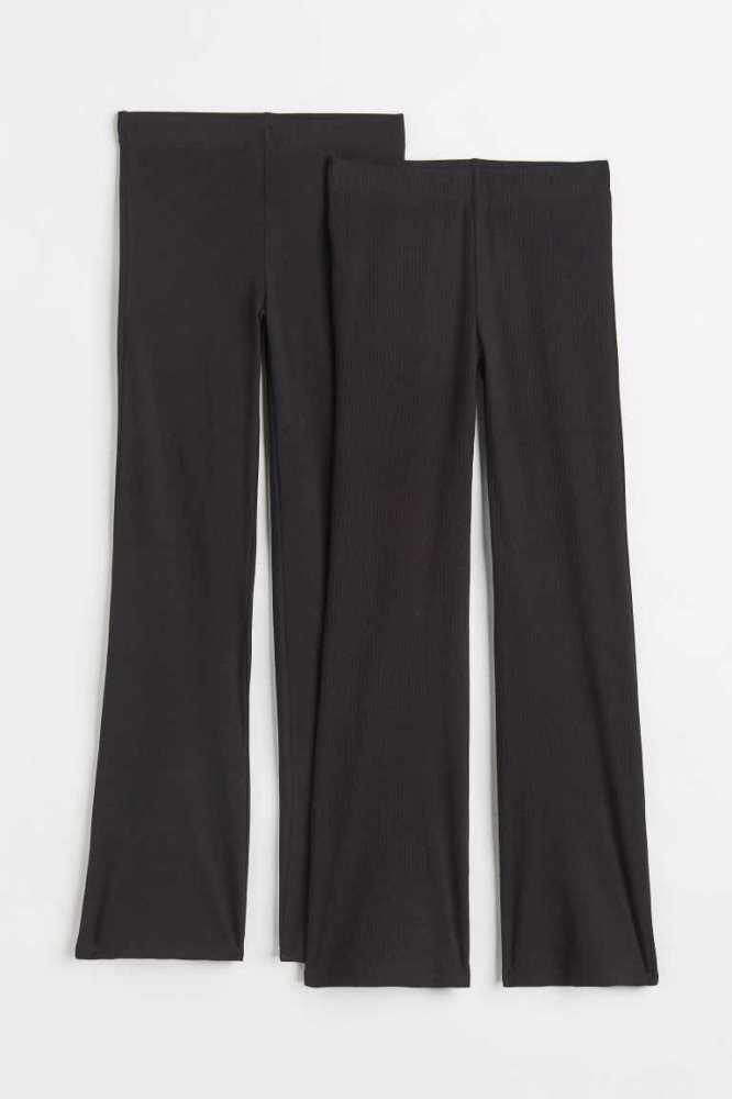 Leggins H&M 2-pack Flared Niños Negros | 215637EXK