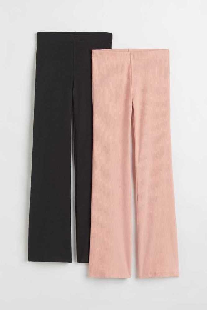 Leggins H&M 2-pack Flared Niños Negros | 215637EXK