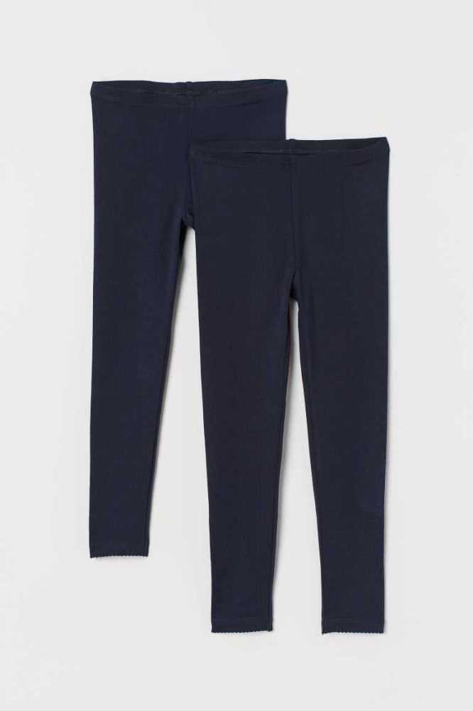 Leggins H&M 2-pack Niños Negros | 490683RBH