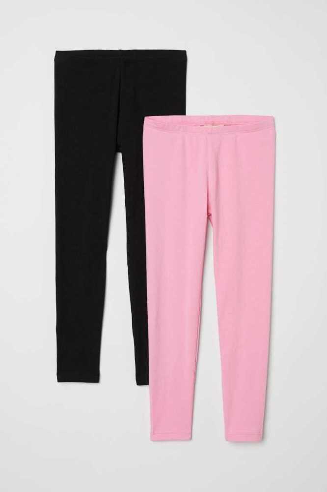 Leggins H&M 2-pack Niños Negros | 490683RBH