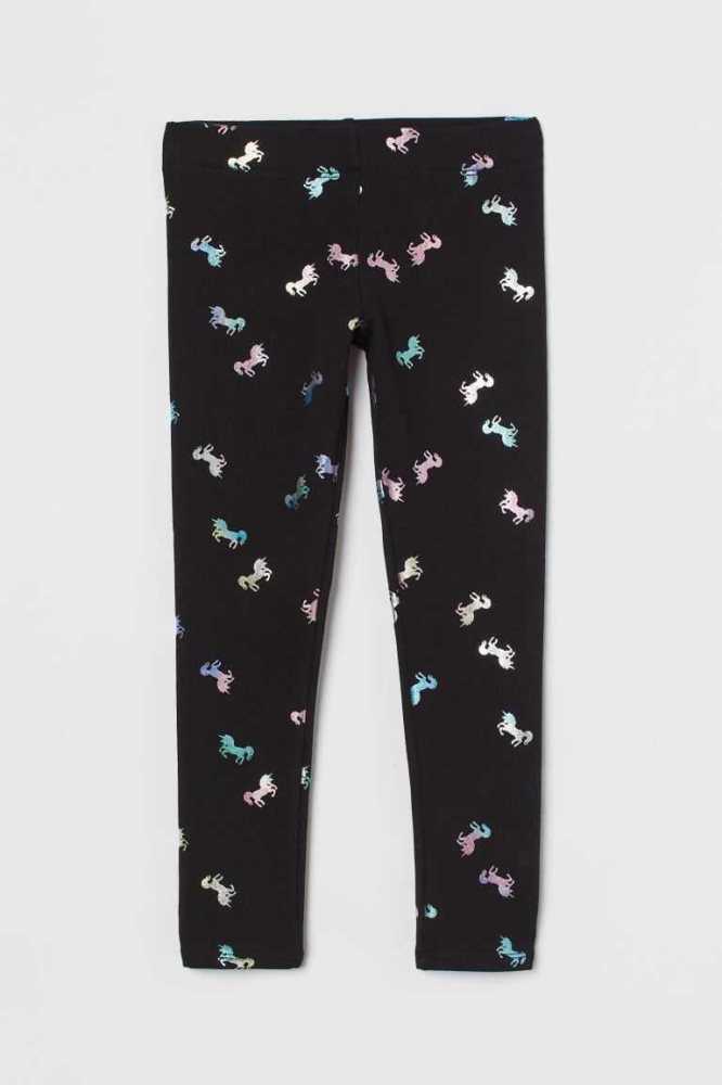 Leggins H&M Brushed-inside Niños Grises Oscuro | 408956MIH