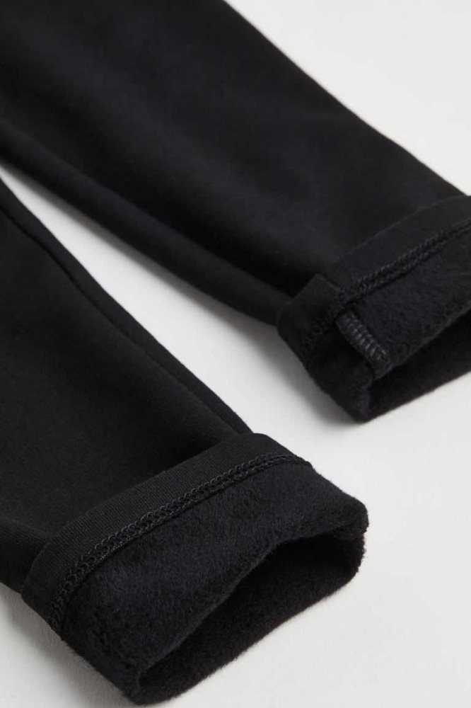 Leggins H&M LeggingsBrushed Inside Niños Negros | 107593FDA