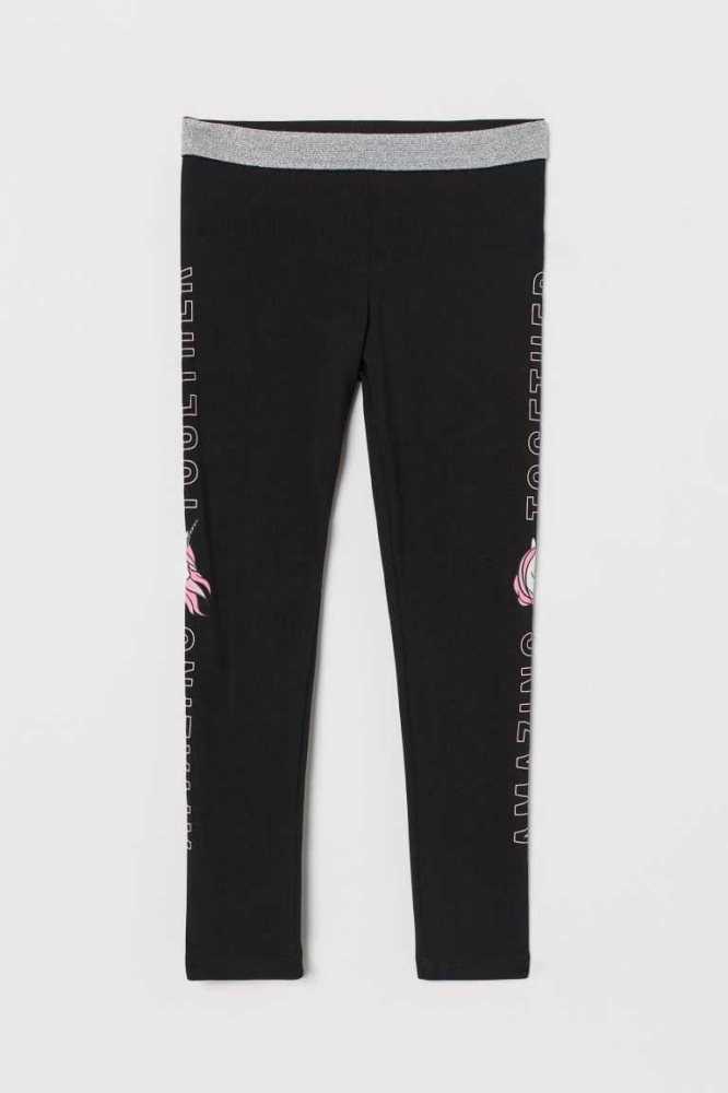 Leggins H&M Leggings Niños Grises Oscuro | 798502NWU