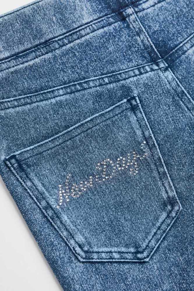 Leggins H&M Rhinestone-detail Flared Niños Grises Oscuro | 183205GXY