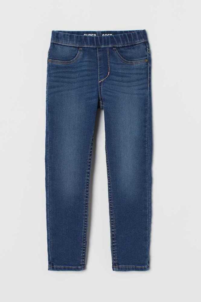 Leggins H&M Super Soft Denim Niños Azules Claro | 064295ILU