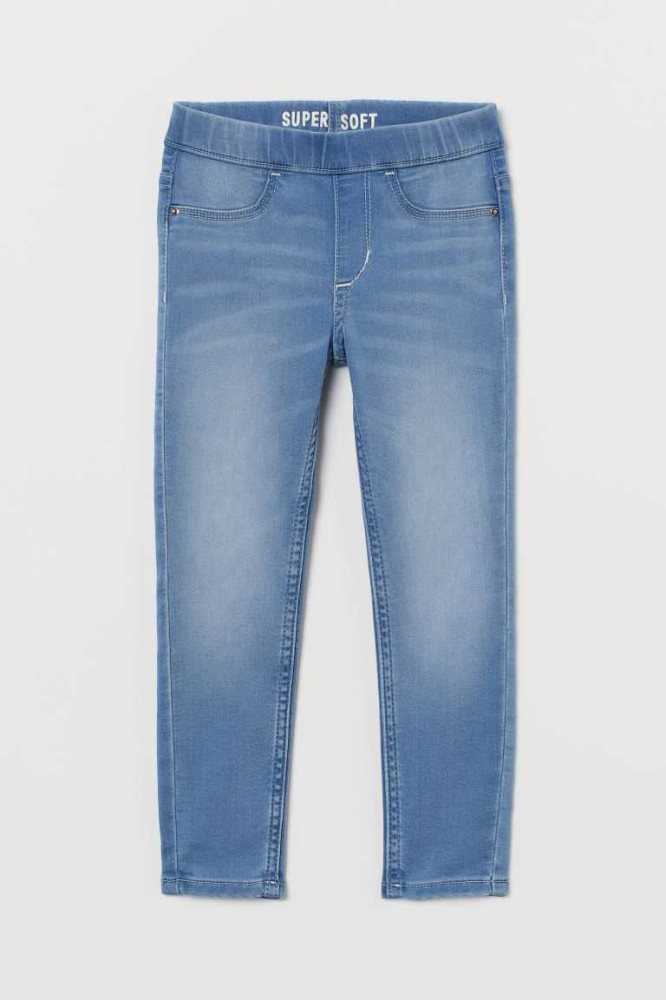 Leggins H&M Super Soft Denim Niños Azules Claro | 064295ILU