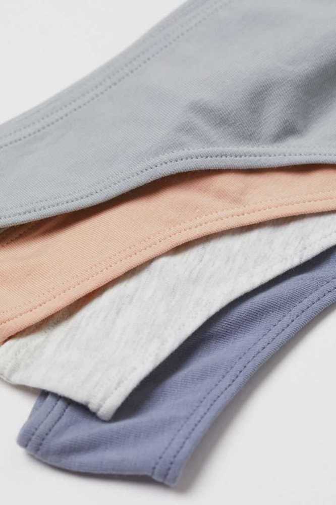 Lencería H&M 10-pack Tanga Briefs Mujer Grises Claro | 258043JDU