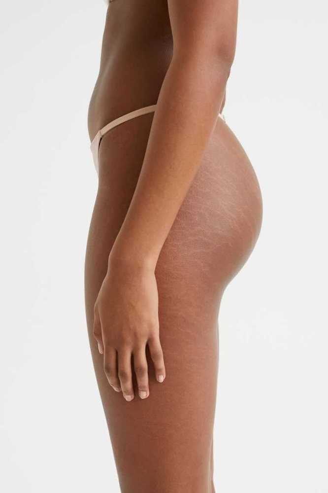 Lencería H&M 5-pack Algodon Tanga Briefs Mujer Beige | 185624KZR