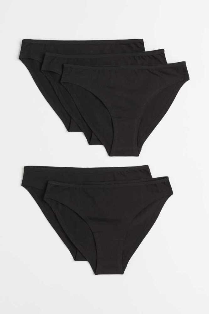 Lencería H&M 5-pack Briefs Mujer Morados Claro Grises Oscuro | 187965DPE