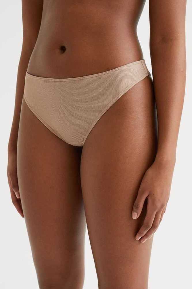 Lencería H&M 7-pack Jersey Brazilian Briefs Mujer Beige Grises Marrom | 947582RVE