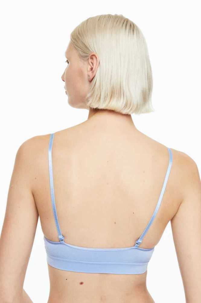 Lencería H&M Acolchado Bra Mujer Azules Claro | 540178ZQX