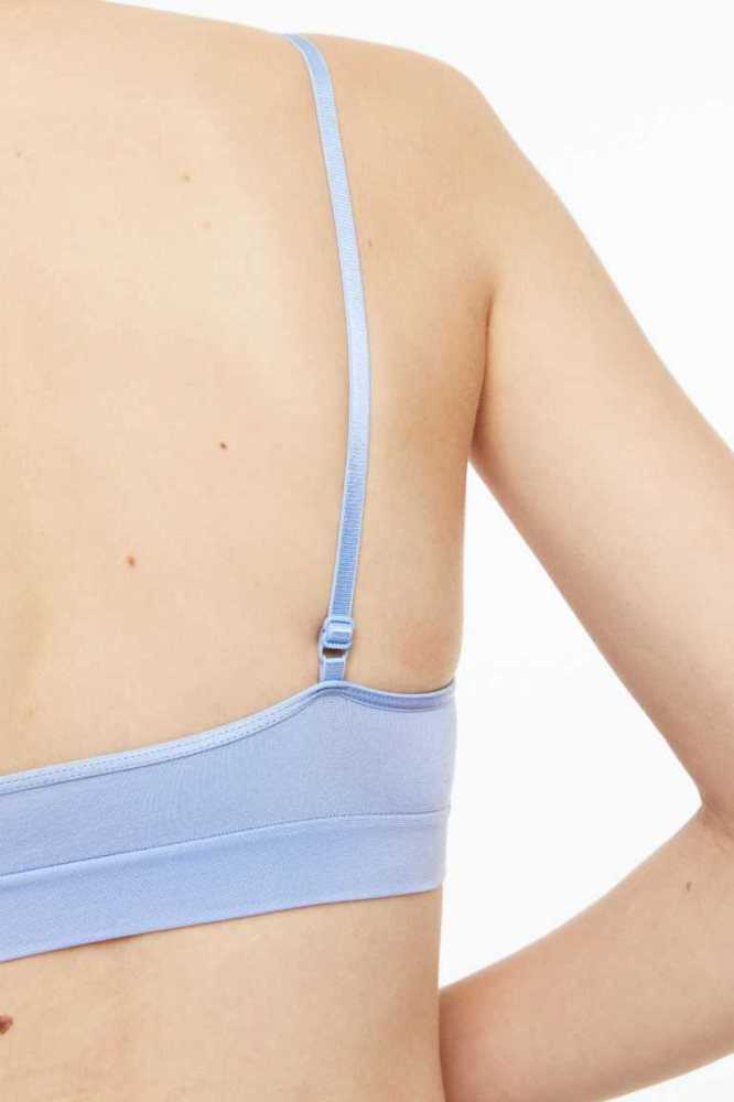 Lencería H&M Acolchado Bra Mujer Azules Claro | 540178ZQX