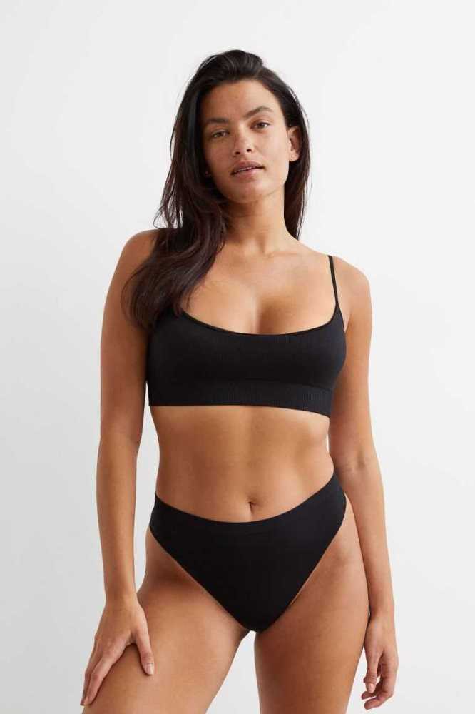 Lencería H&M Acolchado Bra Mujer Negros | 156834CJB