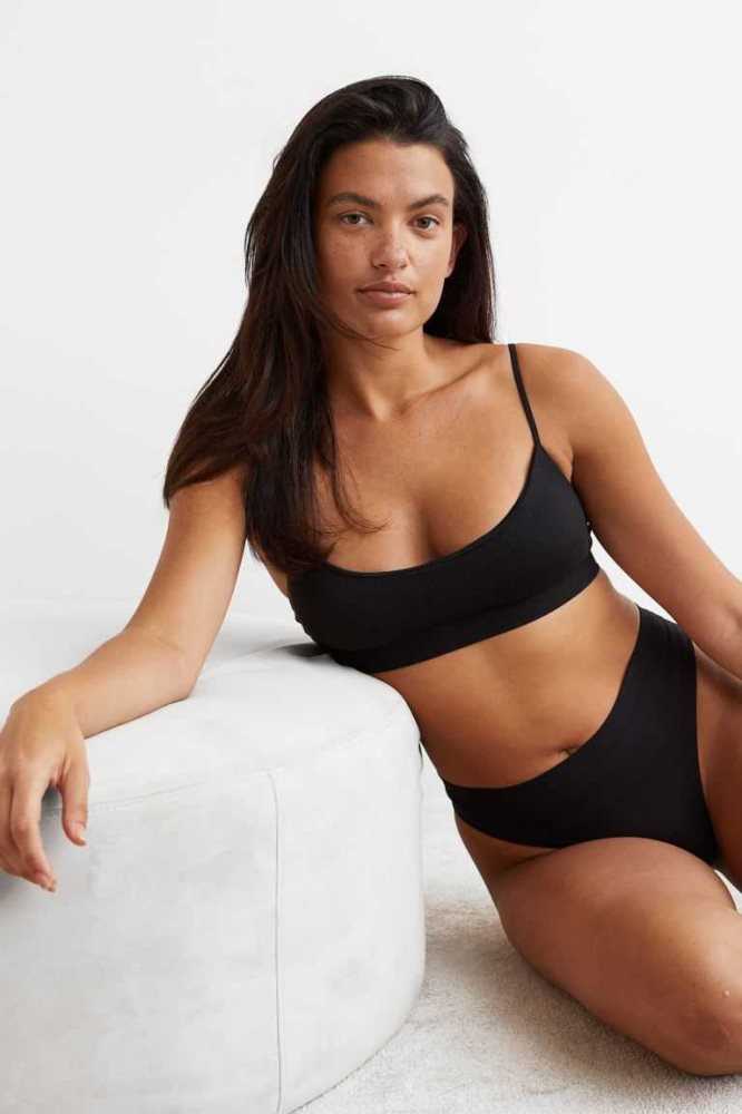 Lencería H&M Acolchado Bra Mujer Negros | 156834CJB