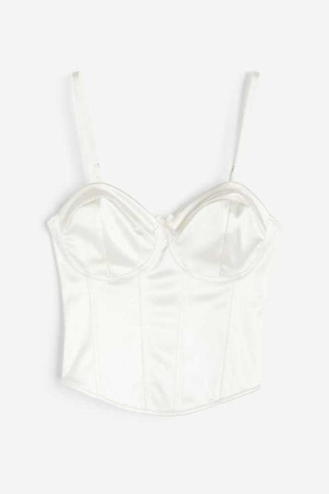 Lencería H&M Bustier Top Mujer Rosas Claro | 715463XKP