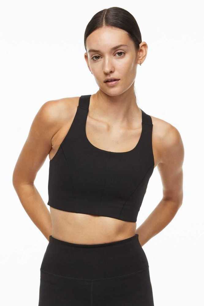 Lencería H&M DryMove High Support Sports bra Mujer Azules Claro | 701839NBF