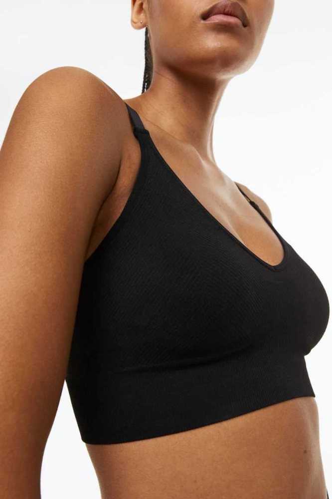 Lencería H&M DryMove Medium Support Sports bra Mujer Morados Claro | 013592FEW