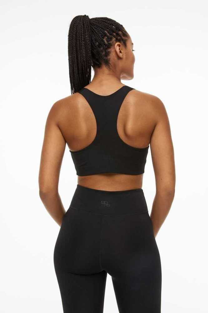 Lencería H&M DryMove Medium Support Sports bra Mujer Turquesa | 238567JLH