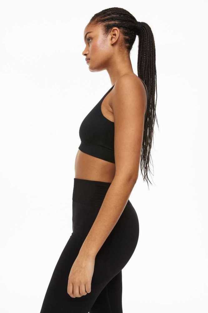 Lencería H&M DryMove Seamless Sports bra Mujer Naranjas | 613820JBZ