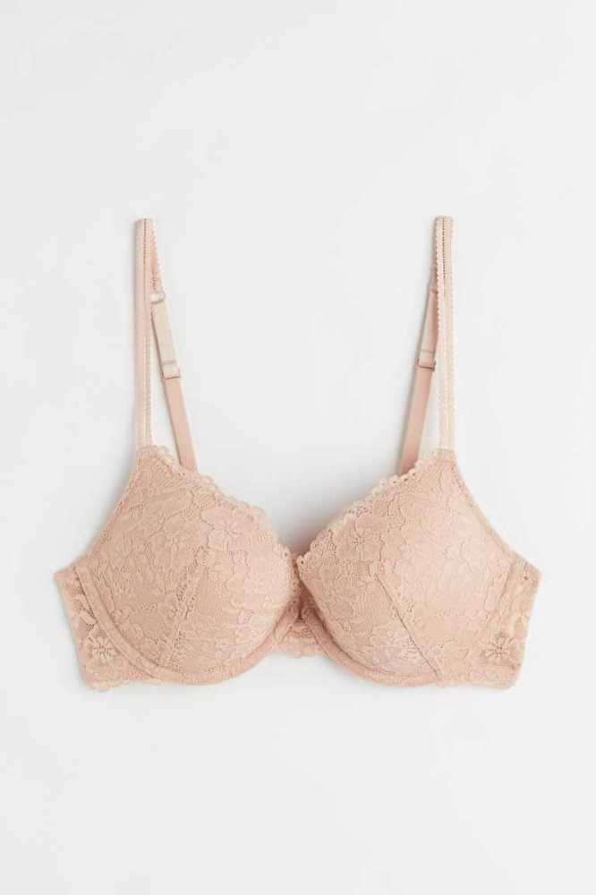 Lencería H&M Encaje Push-up Bra Mujer Azules | 829106WHD