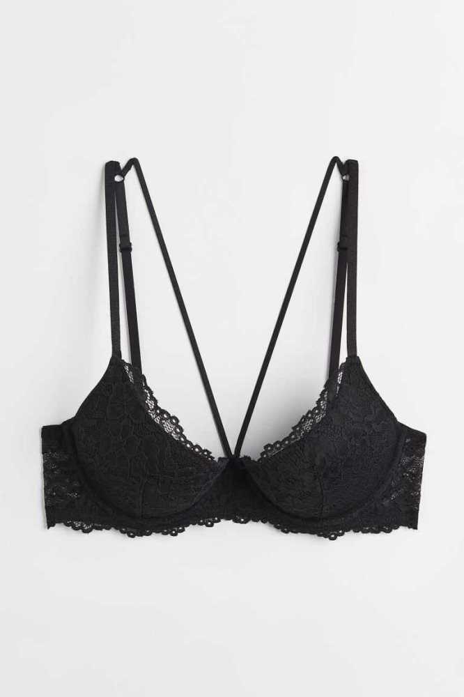 Lencería H&M Encaje Push-up Bra Mujer Rojos | 351804CAW