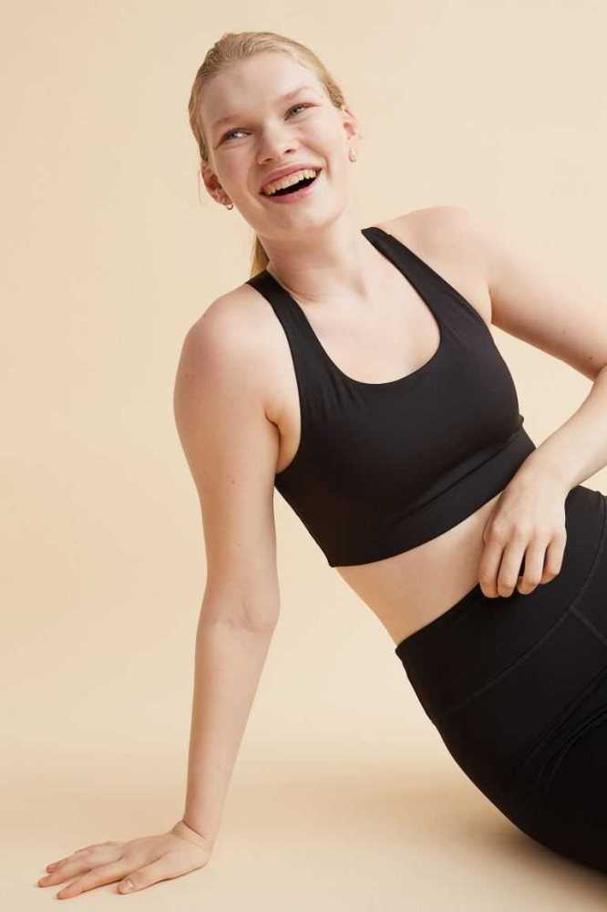 Lencería H&M High Support Sports Bra Mujer Morados | 968574MBN