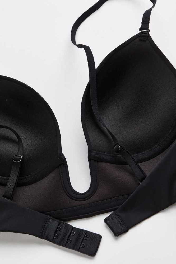 Lencería H&M Jersey Push-up Bra Mujer Negros | 258731ONI