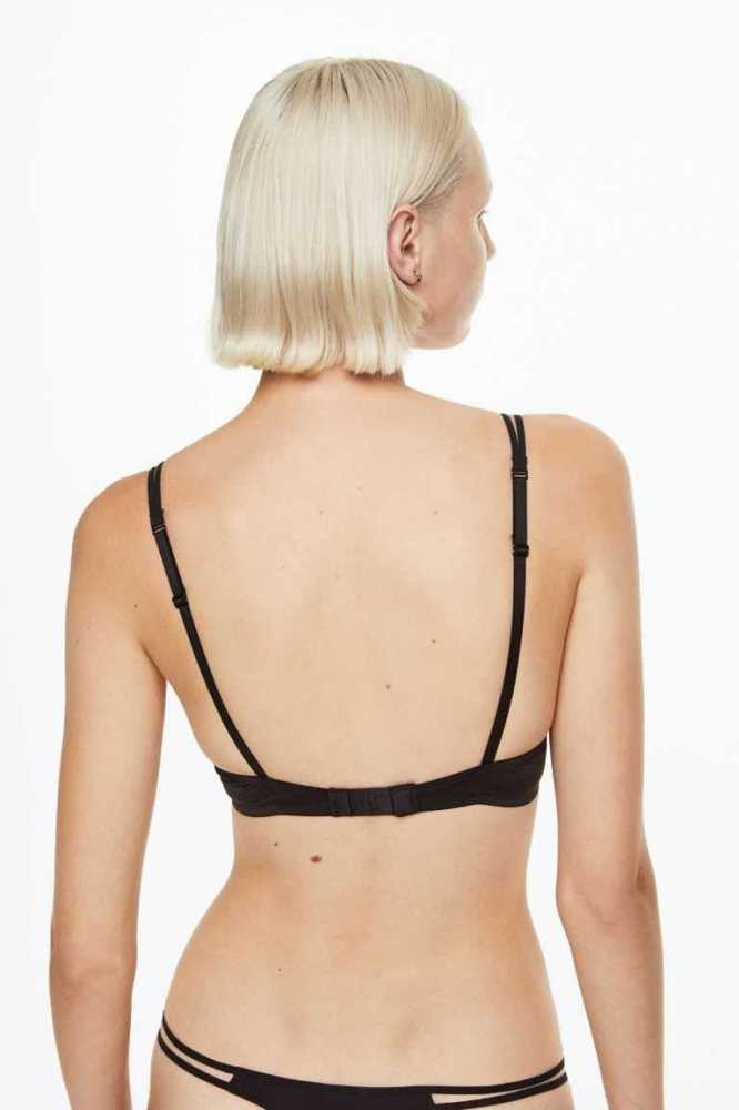 Lencería H&M Jersey Push-up Bra Mujer Negros | 873495TEO