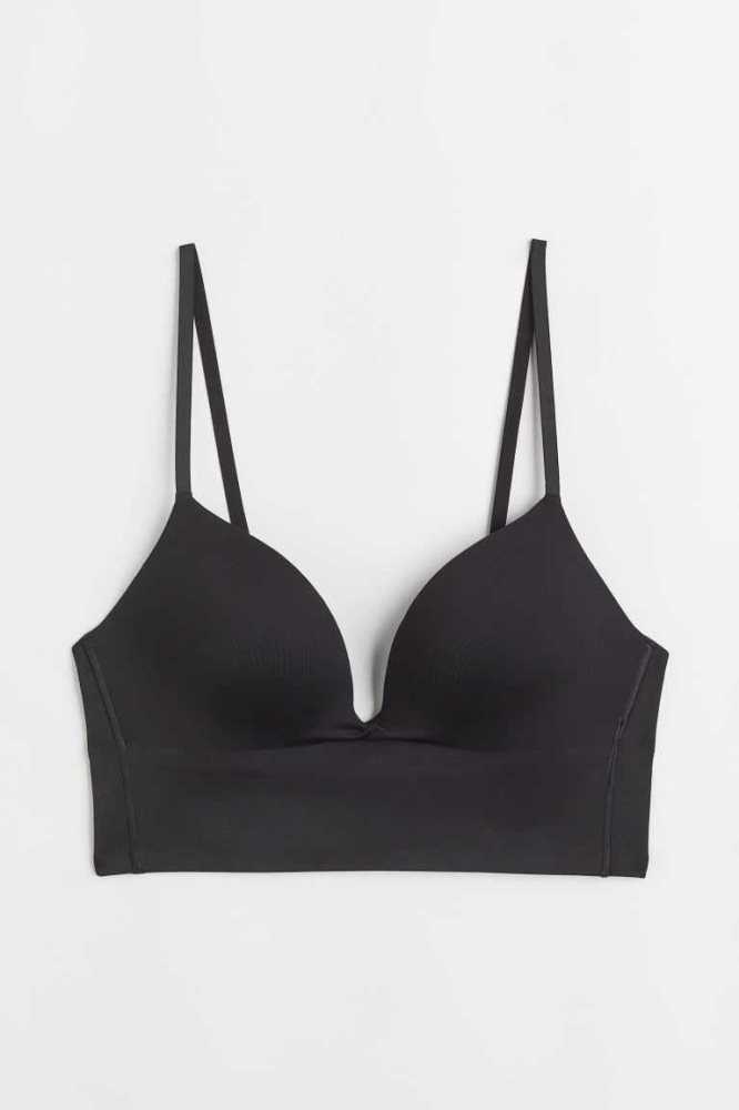 Lencería H&M Push-up Jersey Bralette Mujer Rosas | 074695HCO