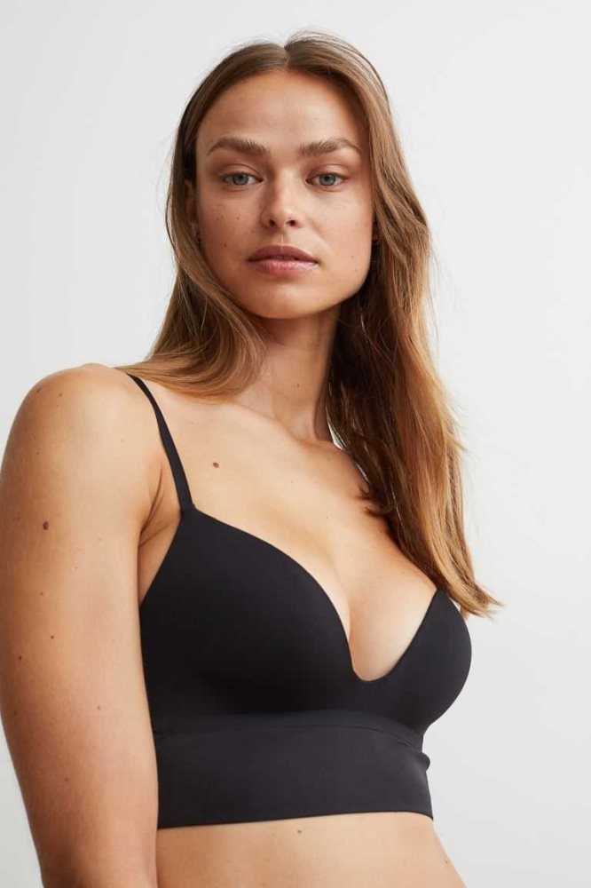 Lencería H&M Push-up Jersey Bralette Mujer Rosas | 074695HCO