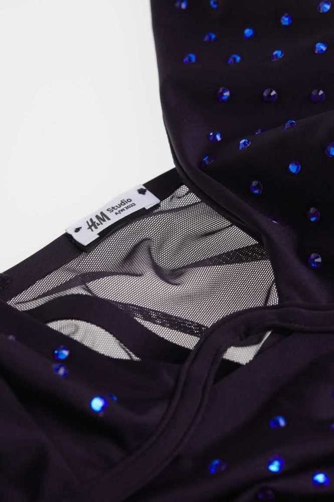 Lencería H&M Rhinestone Bodysuit Mujer Azules | 280965XUR