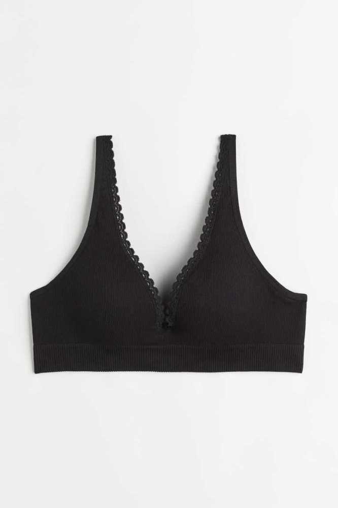 Lencería H&M Seamless Jersey Push-up Bra Mujer Rosas | 648391KNA