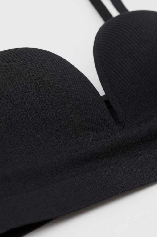 Lencería H&M Seamless Push-up Bra Mujer Negros | 268170LFW