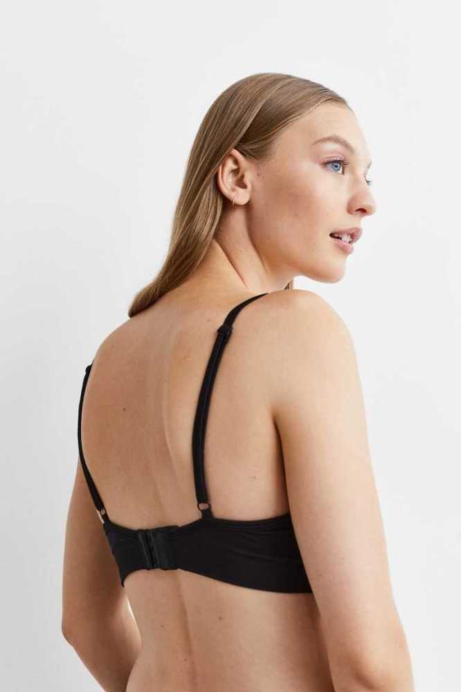 Lencería H&M Seamless Super Push-up Bra Mujer Negros | 860594POX