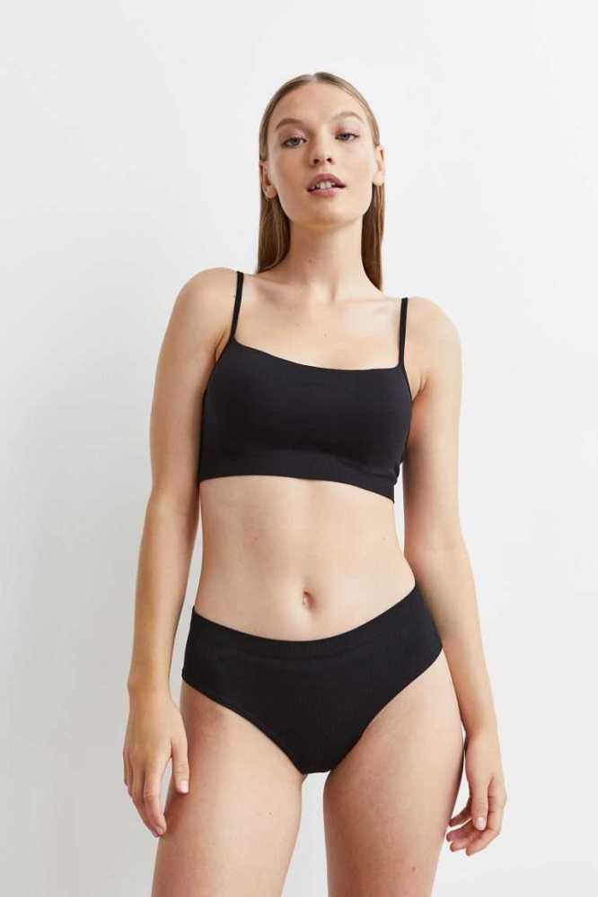 Lencería H&M Seamless Super Push-up Bra Mujer Grises Verdes | 963014QOG