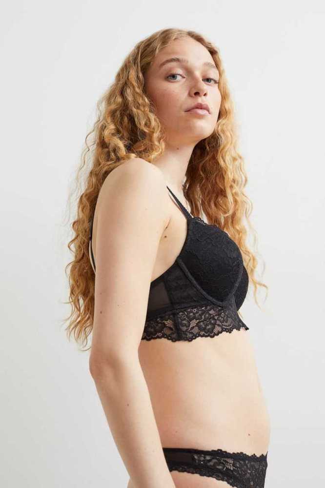 Lencería H&M Super Push-up Bralette Mujer Blancos | 495730WVN