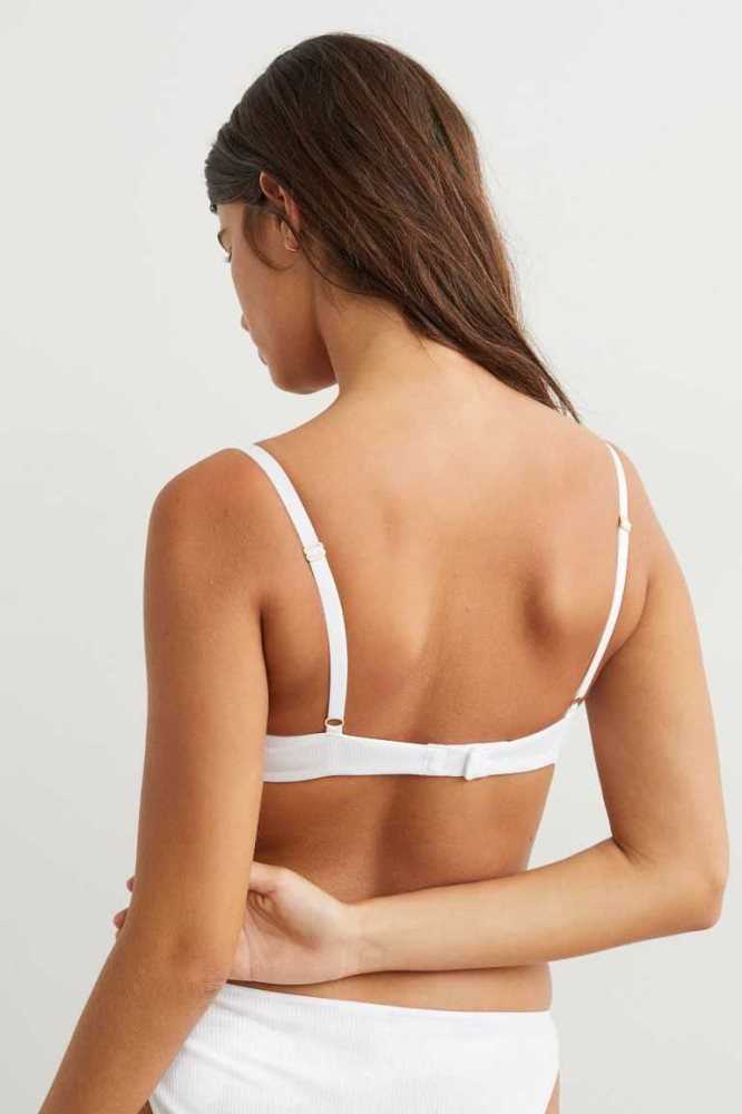 Lencería H&M Super Push-up Jersey Bra Mujer Beige Claro | 296783PDR