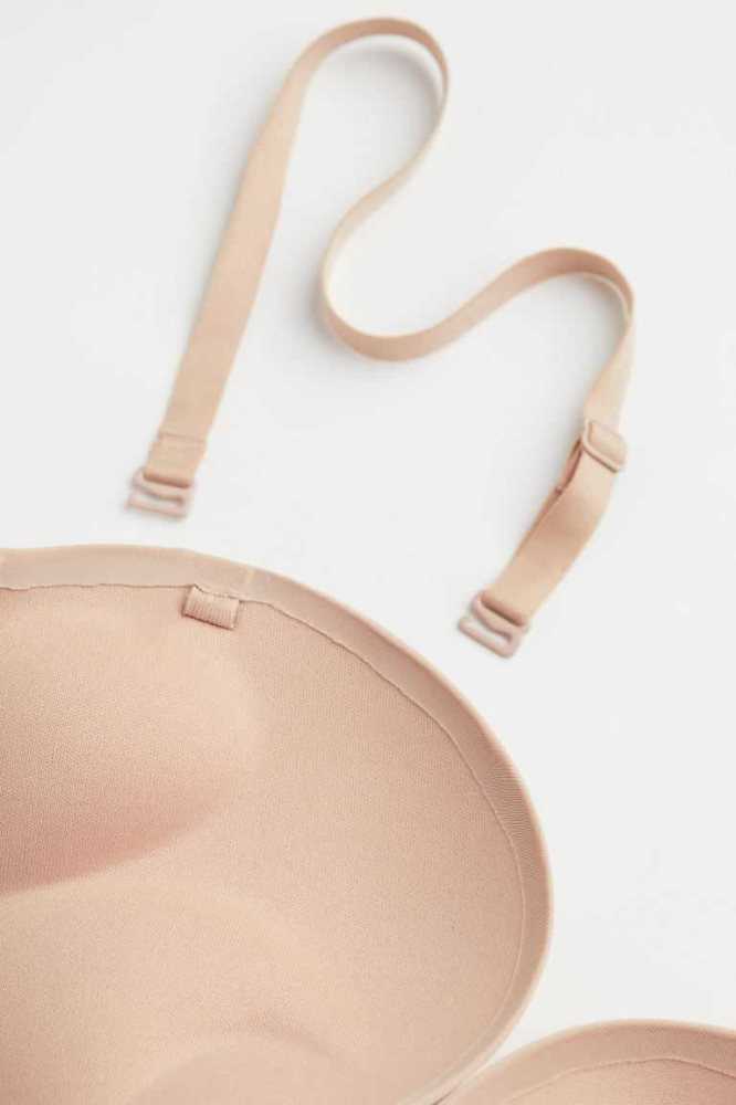 Lencería H&M Super Push-up Jersey Bra Mujer Beige Claro | 953768RXY