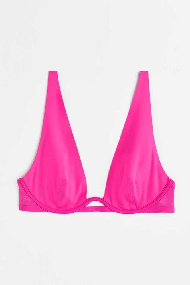 Lencería H&M Underwire Bra Mujer Fucsia | 792605YEQ