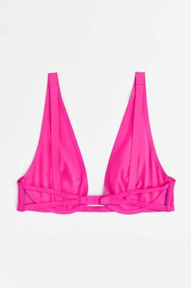 Lencería H&M Underwire Bra Mujer Fucsia | 792605YEQ