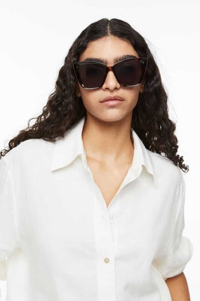 Lentes De Sol H&M Cat Eye Mujer Marrom | 214897NBH